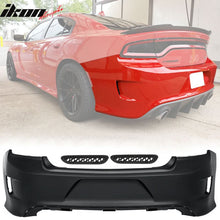 Load image into Gallery viewer, 2015-2023 Dodge Charger Black Rear Bumper Conversion Diffuser Lip PP