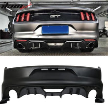 Load image into Gallery viewer, Fits 15-17 Mustang Premium Rear Bumper &amp; R Spec 3 Pc Rear Diffuser
