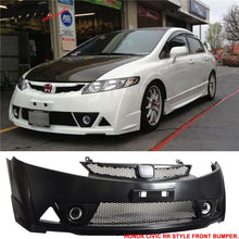 Load image into Gallery viewer, Fits 06-11 Civic Mugen RR Front Bumper + Bumper Lip Spoiler + LED DRL