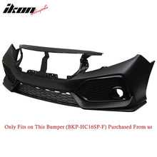 Load image into Gallery viewer, 2016-2021 Honda Civic Si OE Style Unpainted Black Front Bumper Lip PP
