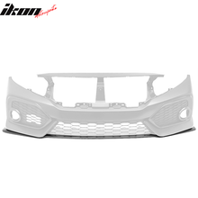 Load image into Gallery viewer, 2016-2021 Honda Civic Si OE Style Unpainted Black Front Bumper Lip PP
