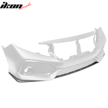 Load image into Gallery viewer, 2016-2021 Honda Civic Si OE Style Unpainted Black Front Bumper Lip PP