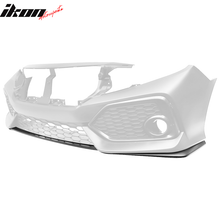 Load image into Gallery viewer, 2016-2021 Honda Civic Si OE Style Unpainted Black Front Bumper Lip PP
