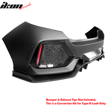 Load image into Gallery viewer, 2017-2021 Honda Civic HB TypeR Style Primer Front Bumper Conversion PP