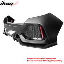 Load image into Gallery viewer, 2017-2021 Honda Civic HB TypeR Style Primer Front Bumper Conversion PP