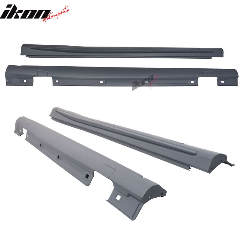 2013-2016 Benz C117 CLA-Class AMG Style Unpainted Black Side Skirts PP