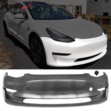 Load image into Gallery viewer, 2017-2023 Tesla Model 3 OEM Style Unpainted Front Bumper Conversion PP