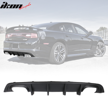 Load image into Gallery viewer, 2012-2014 Dodge Charger SRT8 Quad Exhaust Matte Black Rear Diffuser PP