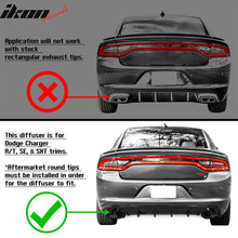 Load image into Gallery viewer, Rear Diffuser Splitter for 2015-2024 Dodge Charger Base SXT  PP