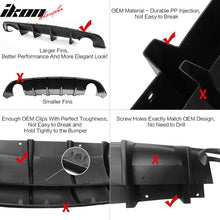 Load image into Gallery viewer, 2015-2023 Dodge Charger Black Rear Bumper Conversion Diffuser Lip PP