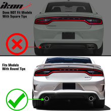 Load image into Gallery viewer, 2015-2023 Dodge Charger Rear Diffuser w/ LED Lamp &amp; Reflective Tape PP