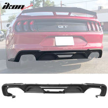 Load image into Gallery viewer, 2018-2024 Ford Mustang S550 2DR Matte Black Rear Bumper Diffuser PP