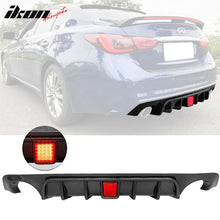 Load image into Gallery viewer, 2018-2024 Infiniti Q50 LED Brake Light Rear Bumper Diffuser Lip PP