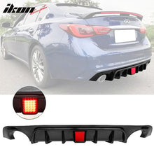 Load image into Gallery viewer, 2018-2024 Infiniti Q50 LED Brake Light Rear Bumper Diffuser Lip PP