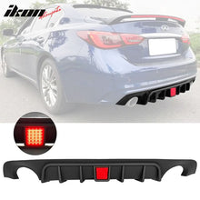 Load image into Gallery viewer, 2018-2024 Infiniti Q50 LED Brake Light Rear Bumper Diffuser Lip PP
