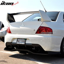 Load image into Gallery viewer, Universal Fitment VTX Style Unpainted Black Rear Bumper Diffuser FRP