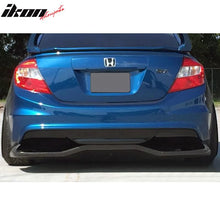 Load image into Gallery viewer, Universal Fitment VTX Style Unpainted Black Rear Bumper Diffuser FRP