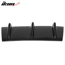 Load image into Gallery viewer, Universal 14"x6" 3 Fins Gloss Black Rear Bumper Diffuser ABS