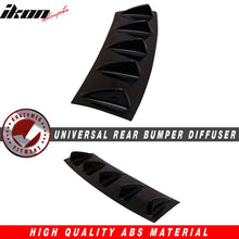 Load image into Gallery viewer, 23" x 6" Universal Rear Bumper Diffuser Lip 5 Shark Fins Under