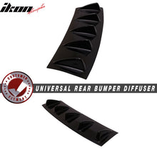 Load image into Gallery viewer, 2012-2016 Tesla Model 3 5 Fins Gloss Black Rear Bumper Diffuser ABS