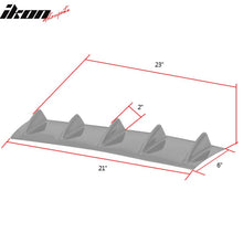 Load image into Gallery viewer, 23" x 6" Universal Rear Bumper Diffuser Lip 5 Shark Fins Under