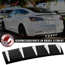 Load image into Gallery viewer, 23" x 6" Universal Rear Bumper Diffuser Lip 5 Shark Fins Under