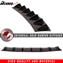 Load image into Gallery viewer, 33" x 6" Universal Rear Bumper Diffuser Lip 7 Shark Fins Under
