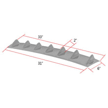 Load image into Gallery viewer, 33" x 6" Universal Rear Bumper Diffuser Lip 7 Shark Fins Under