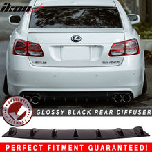 Load image into Gallery viewer, 2006-2011 Lexus GS350 GS430 GS450H Gloss Black Rear Bumper Diffuser