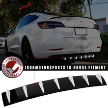 Load image into Gallery viewer, 33" x 6" Universal Rear Bumper Diffuser Lip 7 Shark Fins Under