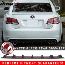Load image into Gallery viewer, 2006-2011 Lexus GS350 GS430 GS450H Matte Black Rear Bumper Diffuser