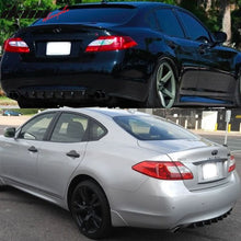 Load image into Gallery viewer, Infiniti G35 M25 M37 Sedan 7 Fin Matte Black Rear Bumper Diffuser ABS