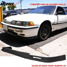 Load image into Gallery viewer, 1990-1991 Acura Integra MU Style Unpainted Black Front Bumper Lip PU