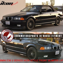 Load image into Gallery viewer, 1992-1998 BMW E36 3-Series Unpainted Black Front Bumper Lip PU