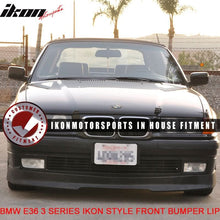 Load image into Gallery viewer, 1992-1998 BMW E36 3-Series Unpainted Black Front Bumper Lip PU