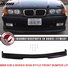 Load image into Gallery viewer, 1992-1998 BMW E36 3-Series Unpainted Black Front Bumper Lip PU