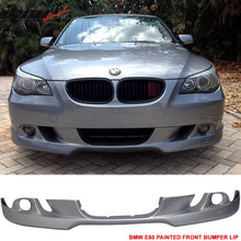Load image into Gallery viewer, 2004-2007 BMW E60 Painted #354 Titanium Silver Metallic Front Lip PU