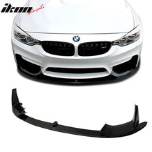 Load image into Gallery viewer, 2015-2020 BMW F80 M3 F82 M4 P Style Black Front Bumper Lip 3PC PP