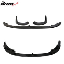 Load image into Gallery viewer, 2015-2020 BMW F80 M3 F82 M4 P Style Black Front Bumper Lip 3PC PP