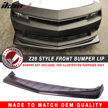 Load image into Gallery viewer, 2014-2015 Chevy Camaro SS Z28 Style Front Bumper Lip Carbon Fiber CF