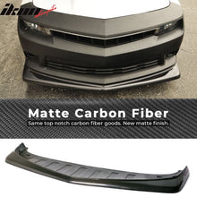 Load image into Gallery viewer, 2014-2015 Chevy Camaro SS Z28 Style Front Bumper Lip Carbon Fiber CF