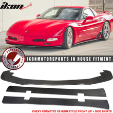 Load image into Gallery viewer, 1997-2004 Chevy Corvette C5 Front Bumper Lip Side Skirts Carbon Fiber