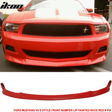 Load image into Gallery viewer, 2010-2012 Ford Mustang V6 S Style Front Bumper Lip Chin Spoiler PU