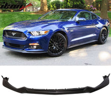 Load image into Gallery viewer, 2015-2017 Ford Mustang P Style Unpainted Black Front Bumper Lip PU