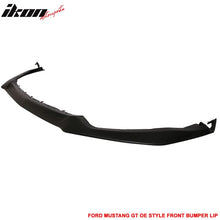 Load image into Gallery viewer, 2015-2017 Ford Mustang P Style Unpainted Black Front Bumper Lip PU