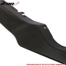 Load image into Gallery viewer, 2015-2017 Ford Mustang P Style Unpainted Black Front Bumper Lip PU