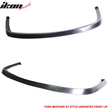 Load image into Gallery viewer, 1994-1998 Ford Mustang GT Style Unpainted Black Front Bumper Lip PU