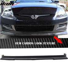 Load image into Gallery viewer, 2003-2005 Honda Accord HC1 Style CF Texture Front Bumper Lip Spoiler