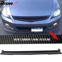Load image into Gallery viewer, 2003-2005 Honda Accord Sedan HC1 Black CF Texture Front Bumper Lip