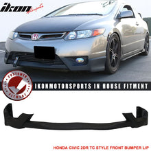 Load image into Gallery viewer, 2006-2008 Honda Civic 2Dr TC Style Front Bumper Lip Chin Spoiler PU